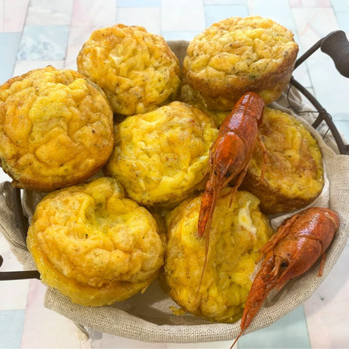 Crawfish Omelette Egg Bites