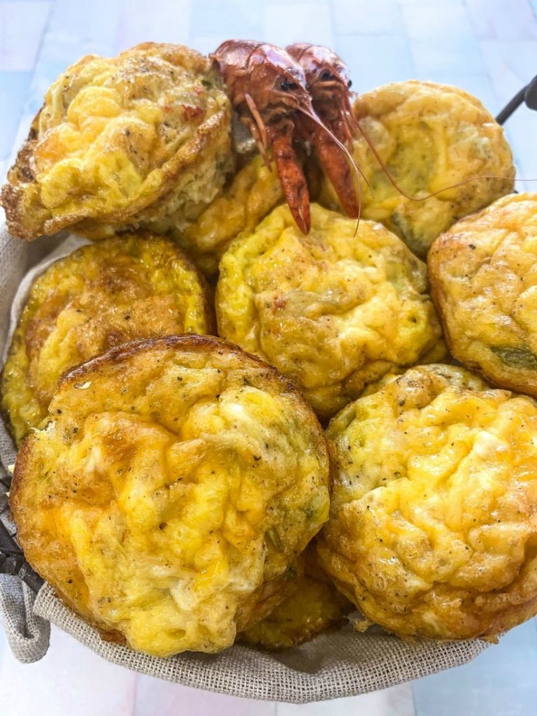 Crawfish Omelette Muffins