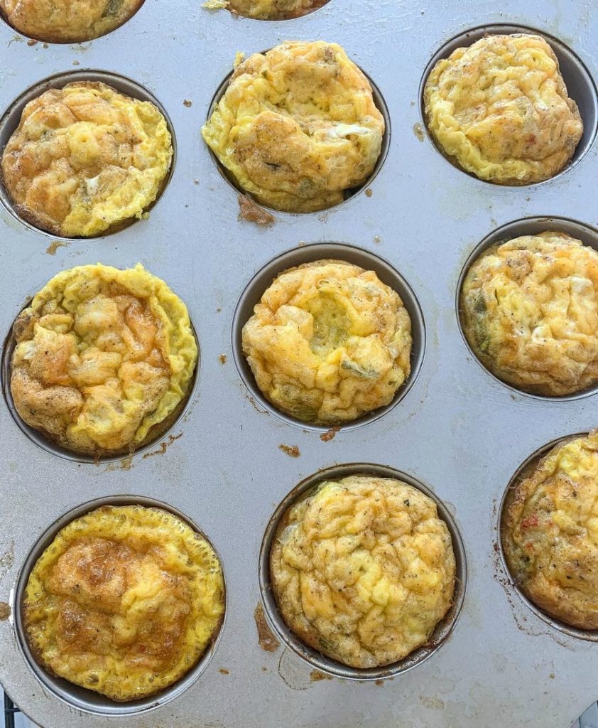 Crawfish Omelette Egg Cups