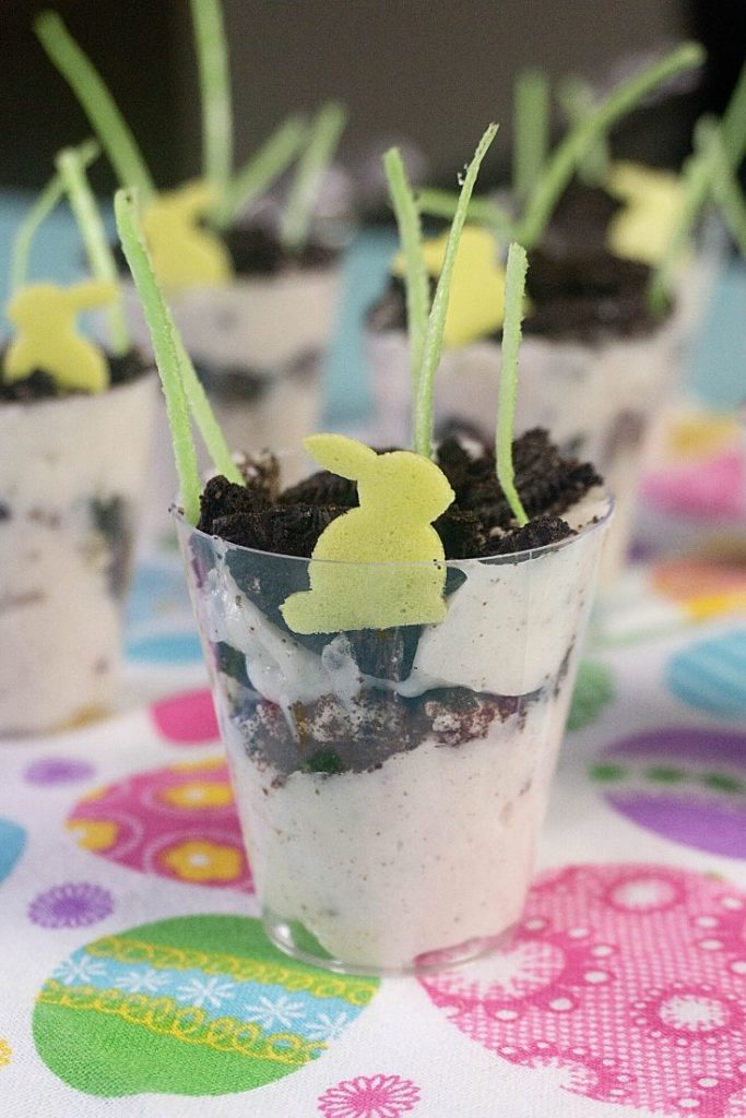 Easter Bunny Oreo Pudding Cups