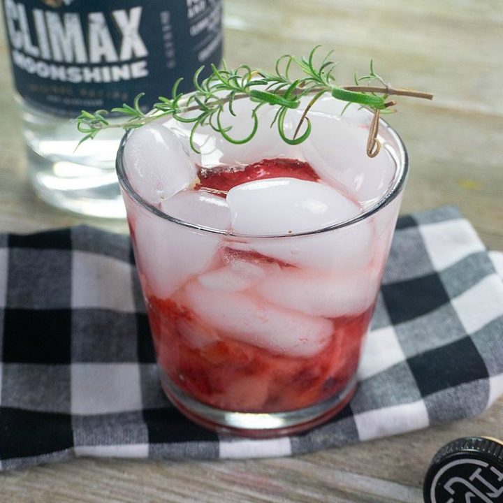 Strawberry Rosemary Moonshine