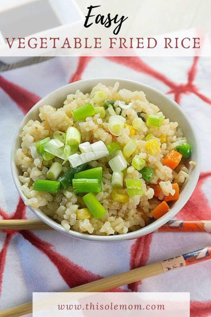 Pin for Easy Vegetable Rice for Pinterest Fried 