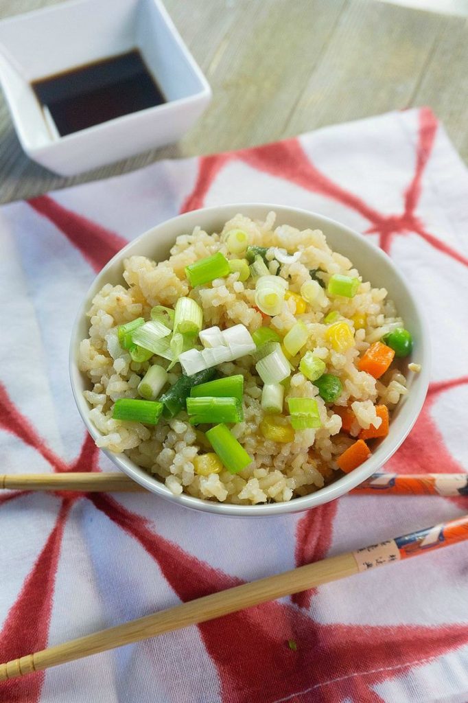 Picture of bowl with Vegetable Fried Rice 