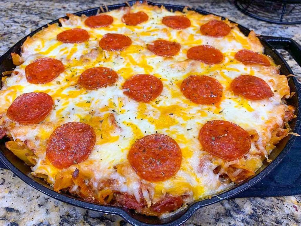 Pizza Pasta Skillet Casserole recipe