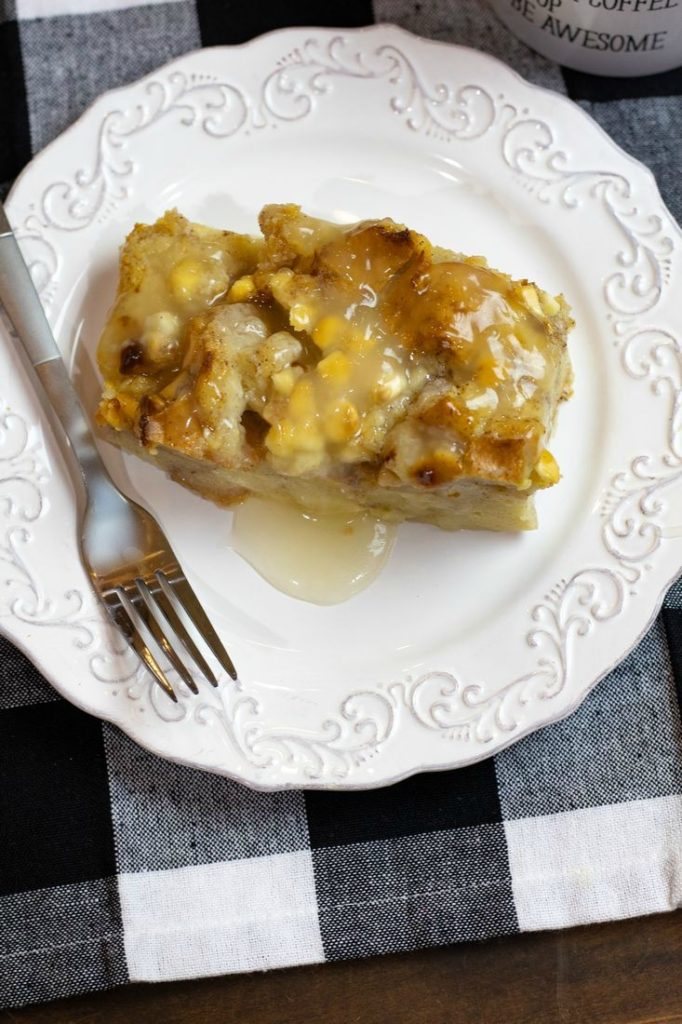 Bread Pudding with Rum Sauce 
