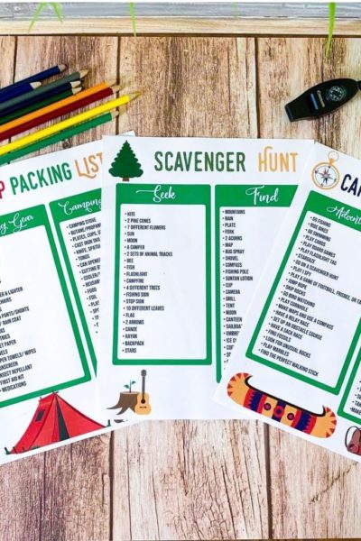 FREE CAMPING PRINTABLES