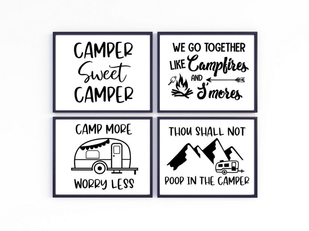 Free Printable Camping D cor Signs This Ole Mom campground-signs-camping-party-printables-instant-digital-etsy-in-2020-camping-party