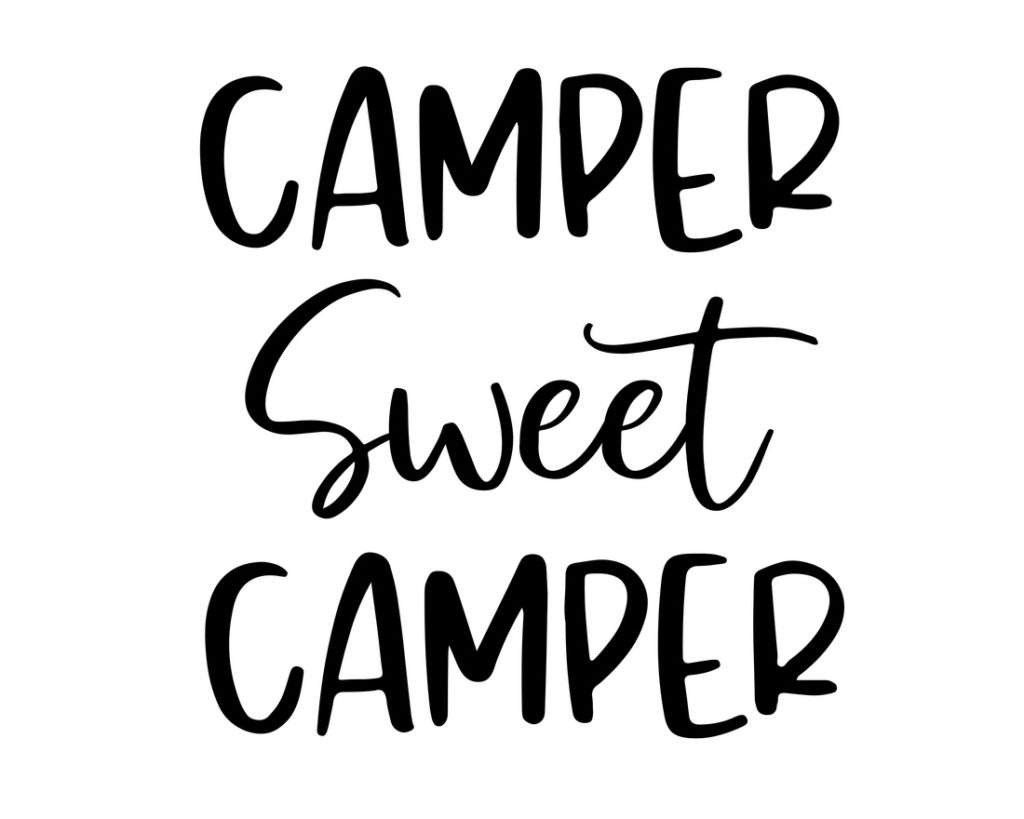 Camping Décor Sign (Camper Sweet Camper )