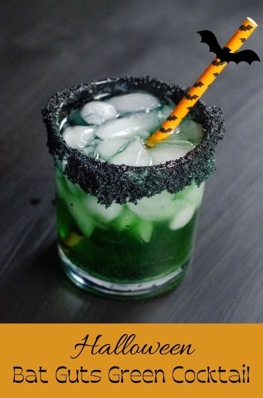 Halloween Bat Guts Green Cocktail