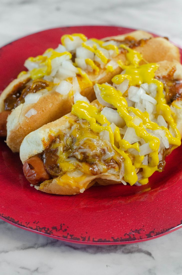 Chili Cheese Spiral Dogs