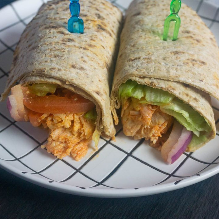 Instant Pot Buffalo Chicken Wraps