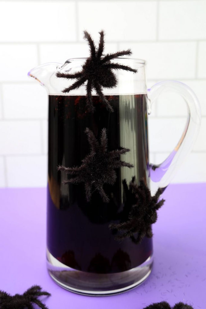 Purple Halloween Hatching Spiders Cocktail