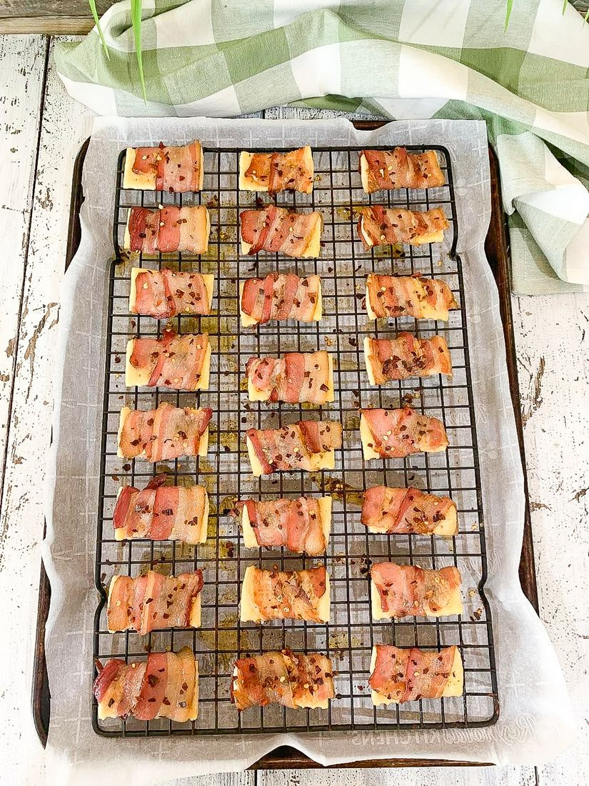 Bacon Wrapped Crackers This Ole Mom