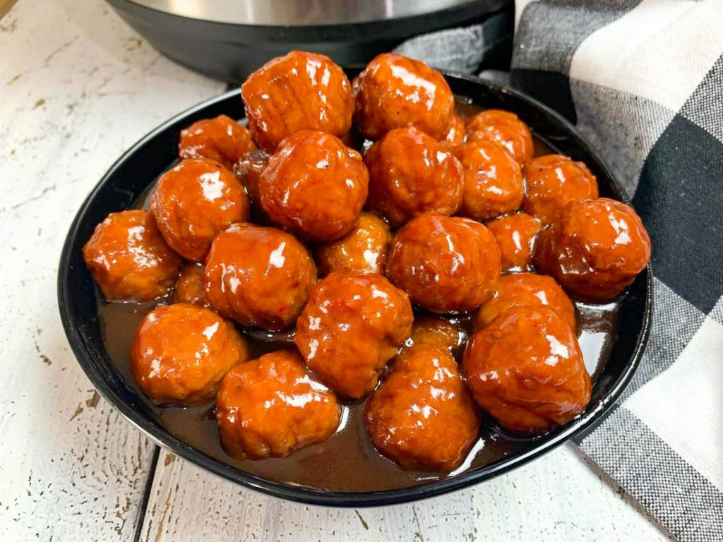 Instant Pot Grape Jelly Meatballs