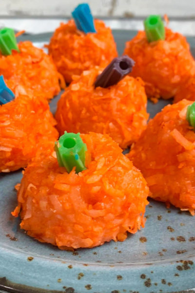 Jello Halloween Coconut Balls