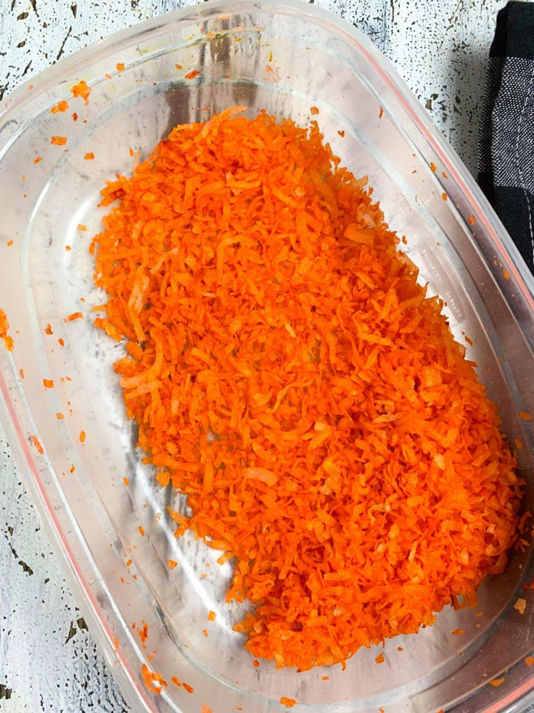 Orange Coconut in container