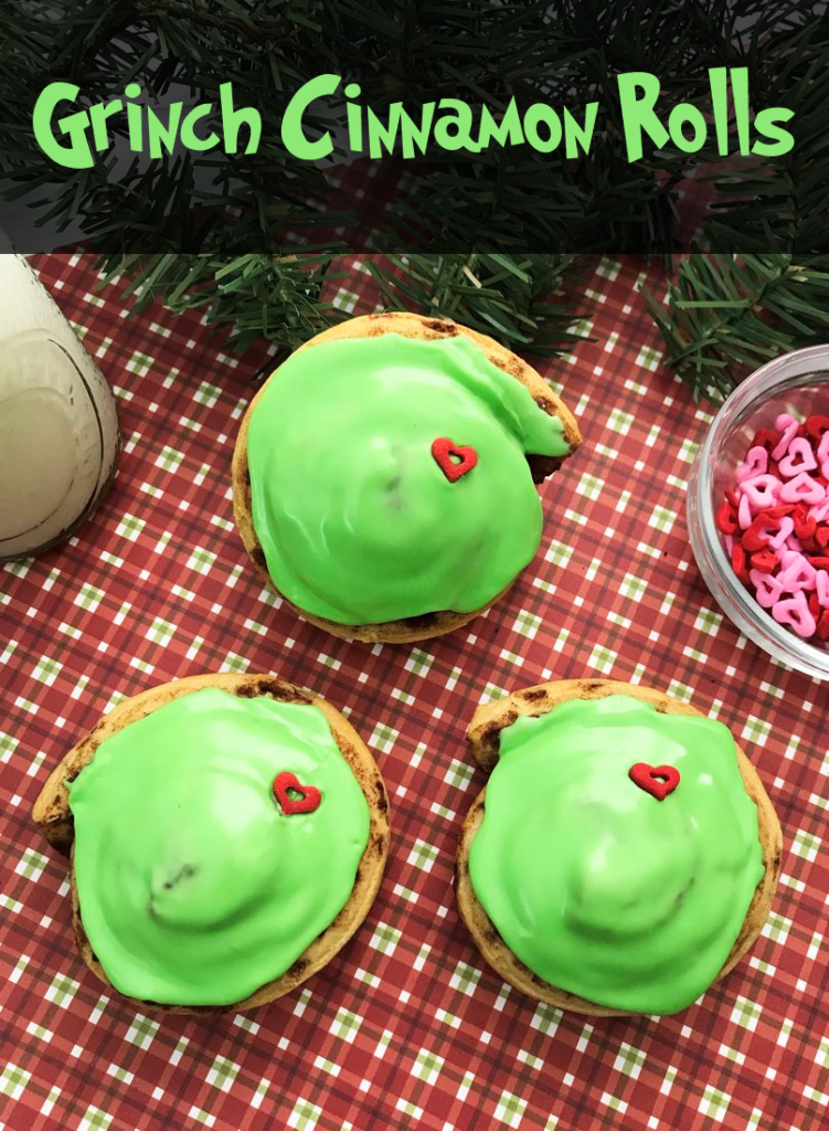 Grinch Cinnamon Rolls